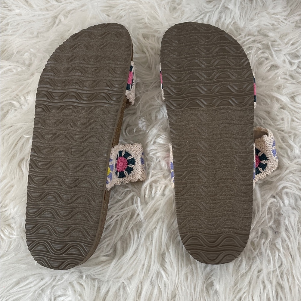 UNIONBAY Monica Ivory Crochet Slip-On Slide Sandals Size 11 NEW - Picture 10 of 14